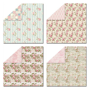 24 tờ 12x12inch màu hồng hoa thiết kế 48 mẫu hai mặt cardstock scrapbooking hoa văn giấy - Product Image 5