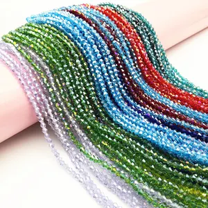 3/4/5/6/8mm Double Pointed Diamond Beads Wholesale Necklace Bracelet Artificial Crystal Beads F or Jewelry Making