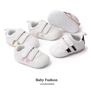 Venta caliente blanco prewalker zapatos de bebé unisex bebé caminar zapatos de Niño Zapatos