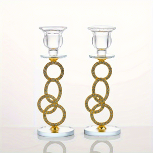 Candelabro de Cristal de Lujo al Por Mayor, Estilo Europeo, Hecho a Mano, Ecológico, con Múltiples Anillos para Mesa, Ideal para Bodas y Navidad - Product Image 4