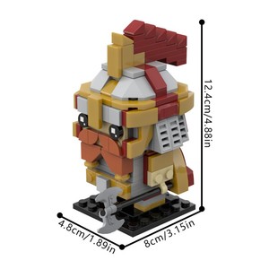 Funbuild MOC-99545 Gimli ชุดของเล่นของเล่นตัวต่อรูปฮีโร่ขนาดเล็กสำหรับเด็ก - Product Image 5