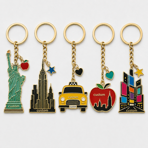 Llaveros Personalizados al por Mayor con Temática <span class=keywords><strong>de</strong></span> Nueva <span class=keywords><strong>York</strong></span>, Llavero con la Estatua <span class=keywords><strong>de</strong></span> la Libertad, Llavero <span class=keywords><strong>de</strong></span> Metal con la Plaza Times, Recuerdo <span class=keywords><strong>de</strong></span> Viaje Estadounidense - Product Image 1