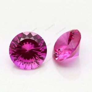 DS đồ trang sức đá quý chất lượng hàng đầu 2 # màu hồng 16 Trái Tim 16 mũi tên tổng hợp Rose <span class=keywords><strong>Ruby</strong></span> cho đồ trang sức mỹ - Product Image 3