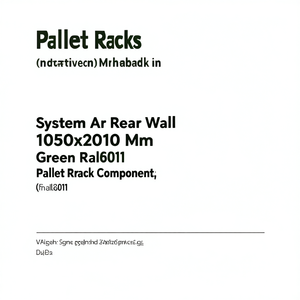 Fami System Ar Rear Wall 1050x2010 Mm Green Ral6011 Pallet Rack Component - Product Image 3