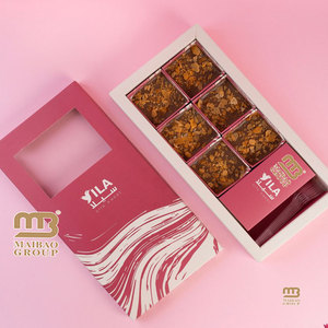 Venta al por mayor precio barato pastel postre galleta macarrón regalo papel galletas caja embalaje, Mochi Donut caja de papel embalaje - Product Image 5