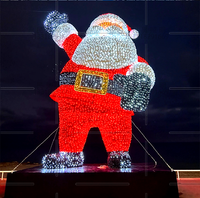 Festliche Dekorationsbeleuchtung mit Weihnachtsmann-Motiv für Weihnachten, Halloween, Neujahr, Partys, Hochzeiten und Heimdekoration, Mehrfarbig, IP65