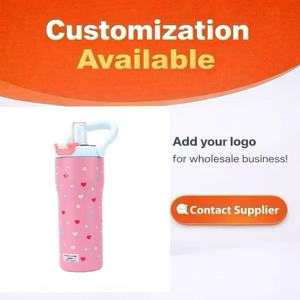 Mug de voyage isotherme en acier inoxydable Superfit avec paille, motif à pois mignon, thermos pour le bureau, le camping, OEM - Product Image 6