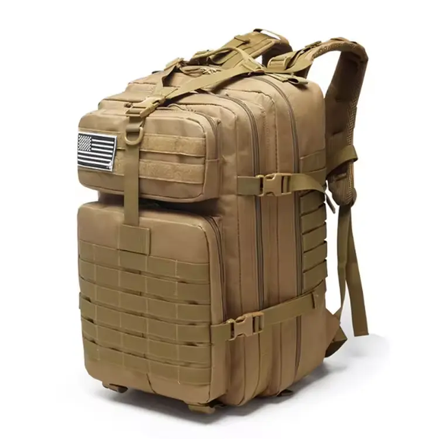 New Design Molle Durable External Frame PVC Lining Tactical Backpack for Outdoor Hiking and Camping