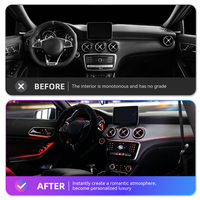 Pour Mercedes Benz Classe B W246, éclairage ambiant intelligent 64 couleurs, mise à niveau de l'éclairage ambiant de la voiture, nouveau néon, éclairage ambiant automobile
