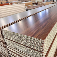 Panneau de plafond en PVC imperméable à l'eau, imitation bois, pour restaurant, bureau, plafond intérieur