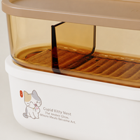 Boîte à lunch en verre compartimentée, idéale pour transporter des repas au travail comme récipient de conservation des aliments frais, peut être chauffée