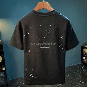 T-shirt décontracté pour homme, imprimé uni, à manches courtes, tendance, sportif, respirant, propre, collection 2026, vente chaude - Product Image 2