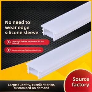 Luz LED flexible de silicona con cubierta, cubierta de silicona independiente, ranura para luz suave integrada con borde - Product Image 1
