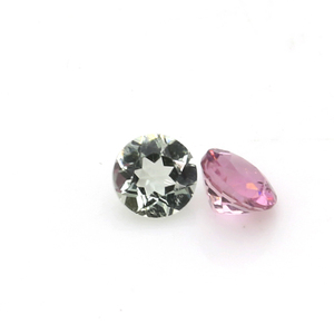 Gema de turmalina Natural para fabricación de joyas, máquina de forma redonda de colores combinados, precio al por mayor - Product Image 6