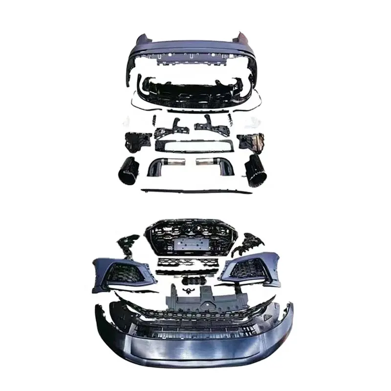 Insight tuning pp plastique 2018 Q8 à RSQ8 conception accessoires de pare-chocs de voiture kit de carrosserie pour Audi Q8 mise à niveau vers kit de carrosserie RSQ8