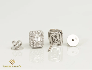 Ensemble de boucles d'oreilles en diamants cultivés en laboratoire de qualité supérieure, or massif, 0,58 ct, diamants créés en laboratoire, bijoux fins, cadeau pour femmes - Product Image 5