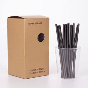 Paper <b>Straws</b> 197x6mm Disposable Straight Pipe <b>For</b> Party <b>Drinks</b> - Product Image 1