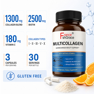 Cápsulas de Colágeno Hidrolizado Shecome de Alta Calidad, Mezcla con Vitamina C para Cabello, Piel y Uñas, Suplemento de Colágeno Múltiple - Product Image 6