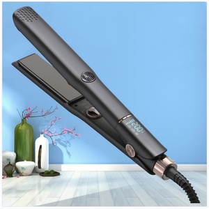 Plancha de Pelo Profesional de Marca Privada con Placas de Cerámica, Alisador y Rizador Eléctrico 2 en 1 - Product Image 1
