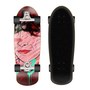 <span class=keywords><strong>32</strong></span> 10.5 pouces professionnel complet planche à roulettes de surf 7ly plateaux d'érable 65*47 roues patins de surf - Product Image 5