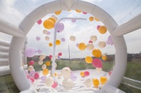 Tente bulle de haute qualité, tente transparente gonflable, dôme transparent, tente ballon, grande tente de camping commerciale personnalisée