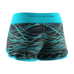 Pantalones Cortos Deportivos para Mujer, Ajuste Seguro, Ultraligeros, Ventilados, con Perforaciones Láser, Cintura Alta, para Actividades al Aire Libre - Product Image 2