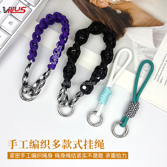 New Hand Woven Wrist Strap, Creative and Simple Anti Lost Keychain Phone Strap, Used for Hanging Accessories on Phone Cases