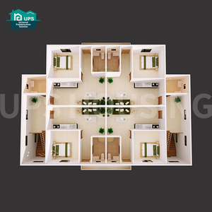 Tòa nhà chung cư khung thép thiết kế mới được làm bằng tấm bánh sandwich Chất lượng cao - Product Image 4