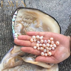 H.WEN ขายส่งไข่มุกน้ำจืดธรรมชาติขัดเงา 4A แบบกล่องสุ่ม ไข่มุกเม็ดเดี่ยวสำหรับงานฝีมือ DIY ทำเครื่องประดับแปลกใหม่ - Product Image 1