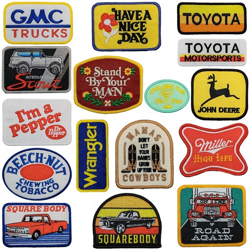 Toppa Ricamata Con Logo Motorcar - Badge Da Stirare O Cucire Su Vestiti, Tema UK & GB, Nuova