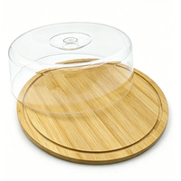Plateau de service, support à gâteau, boîte de rangement pour beurre en bambou personnalisée, boîte à beurre, récipient pour beurre, plat à beurre de cuisine avec couvercle