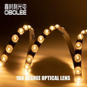 High Brightness 2835 48L 15mm Lens Diffused <b>LED</b> <b>Strip</b> <b>Light</b> Seamless Cuttable for Cove Ceiling Recessed Aluminum <b>Channel</b> 24V - Product Image 1
