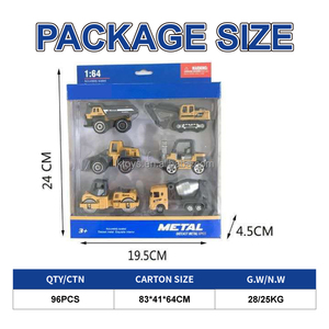 Lk Toys 6 chiếc mô hình đúc khuôn 1/64 kỹ thuật ma sát xe mô phỏng xe hơi mô hình xe trộn xe tải - Product Image 5