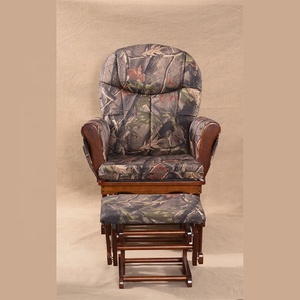 Juego de muebles de sala de estar de lujo ecológicos para el hogar, balancín giratorio de madera de estilo contemporáneo, tela de camuflaje - Product Image 2