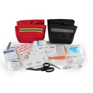 Kit de Emergencia para Bicicleta Rojo y Negro Impermeable con Suministros de Primeros Auxilios para Ciclismo - Product Image 3