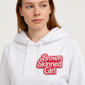 Flexible Sell Laser Cut Black Girl Pattern Self-Adhesive Custom Brown Skinned Girl <b>Letter</b> Embroidery Patch <b>Iron</b> <b>On</b> Clothing/Bag - Product Image 6