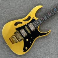 OEM Custom 6-String Flamed Maple Electric Guitar Solid Wood with Double Locking China's Solo Option