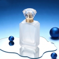 Moderna Botella de Perfume Portátil Octogonal de 30ml 50ml 100ml, Botella de Perfume en Aerosol de Color, Diseño Compacto y Elegante con Tapa