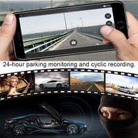 Enregistreur de conduite WiFi caché, enregistreur de voiture panoramique haute définition à vision nocturne monté sur voiture à 360 degrés.