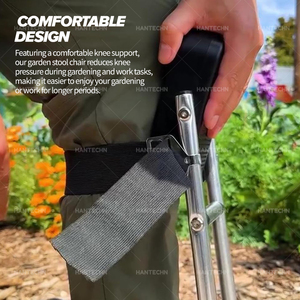 Siège de genou en acier inoxydable léger Protection manuelle du ménage Jardinage Réduit le stress sur les <span class=keywords><strong>genoux</strong></span> Siège de jardin à <span class=keywords><strong>genoux</strong></span> - Product Image 5