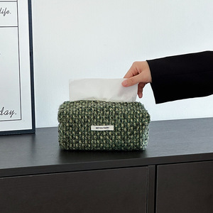 Ingrosso BLINGS Ins Fancy Candy Zipper Foldable Plush Medium Capacity Tissue Bag Desktop Office Living Room Bedroom Dining - Product Image 5
