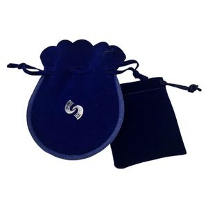 Bolsa de Terciopelo para Joyería, Bolsa de Regalo con Cordón, Bolsa de Terciopelo para Anillos, Collares y Pendientes, Venta al Por Mayor - Product Image 5