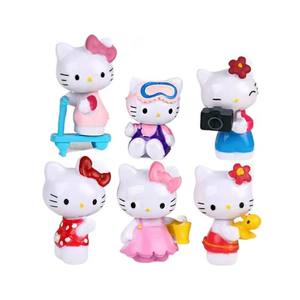Set di 6 Action Figure Personalizzate Hello Cat in PVC, Scatole Misteriose di Gattini alla Moda, Giocattoli per Bambini 4-6 Anni - Product Image 4
