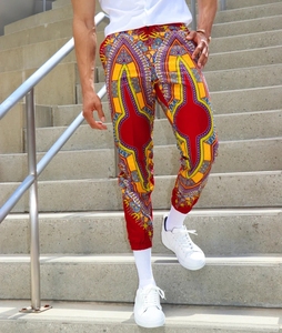 Cerniera Smart Fit per vendita all'ingrosso con cerniera Fly Mens Allover stampa in scialpa <span class=keywords><strong>pantaloni</strong></span> da jogging con tasche <span class=keywords><strong>laterali</strong></span> - Product Image 4