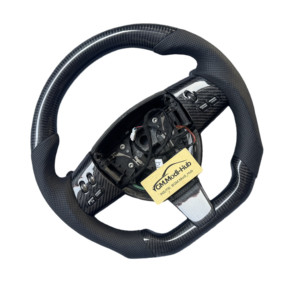 Volante de Coche GM.Modi-Hub de Cuero y Fibra de Carbono de 3 Radios para <span class=keywords><strong>Jaguar</strong></span> 2008-2015 XF / 2007-2009 <span class=keywords><strong>XK</strong></span> XKR - Product Image 2