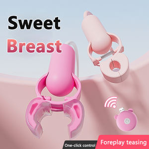 Низкая цена, 10 режимов вибрации, зажимы для сосков, электрический стимулятор сосков, взрослые игрушки для женщин, мастурбатор - Product Image 2