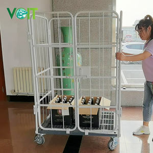 Magazijnmateriaalhandeling koolstofstaal zwaarlast opvouwbare draagbare <span class=keywords><strong>trolley</strong></span> - Product Image 6