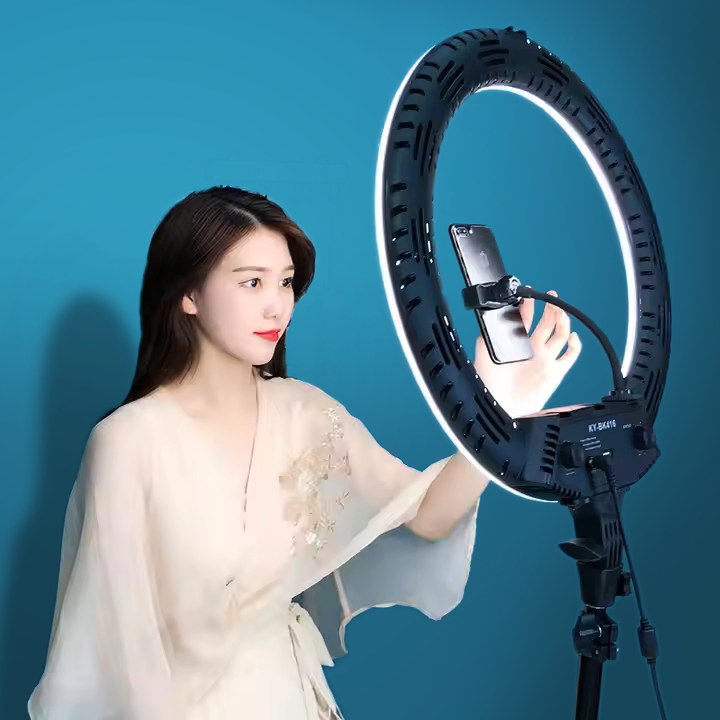 Limo Studio 14 inch Dimmable Ring Light LED Dual Color Continuous Lighting for Charming Eyes and Beauty Facial Shoot, Photo Studio Salons Beauty Shop