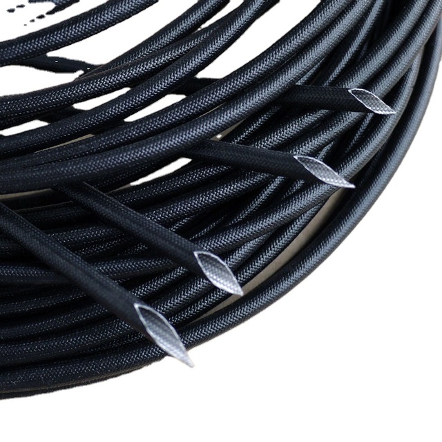 200 Deg.C Silicone Fiberglass Sleeves Flame Resistant Silicone Resin Insulate Cable Protect Tubing Excellent Insulation Sleeve