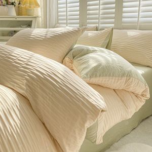 2025 nouveau Simple coton lavé <span class=keywords><strong>de</strong></span> <span class=keywords><strong>haute</strong></span> <span class=keywords><strong>qualité</strong></span> pur coton Super doux couleur unie fil <span class=keywords><strong>de</strong></span> mousse <span class=keywords><strong>housse</strong></span> <span class=keywords><strong>de</strong></span> <span class=keywords><strong>couette</strong></span> - Product Image 6